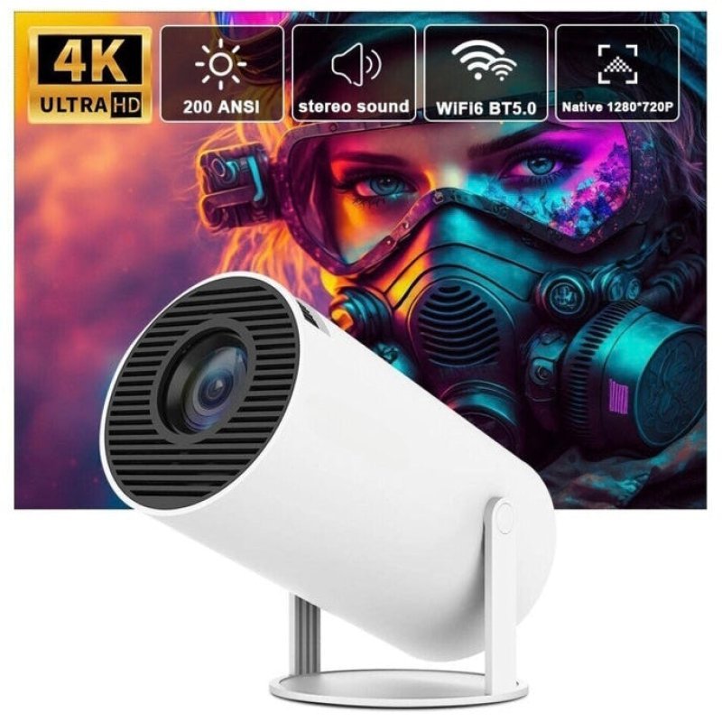 Projecteur Intelligent Avec Luminosité 4k, Double Wi-fi Hd Home Cinéma