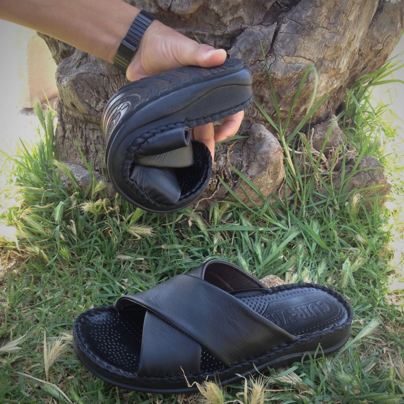 صندالة ميدكال مصنوعة من الجلدH02